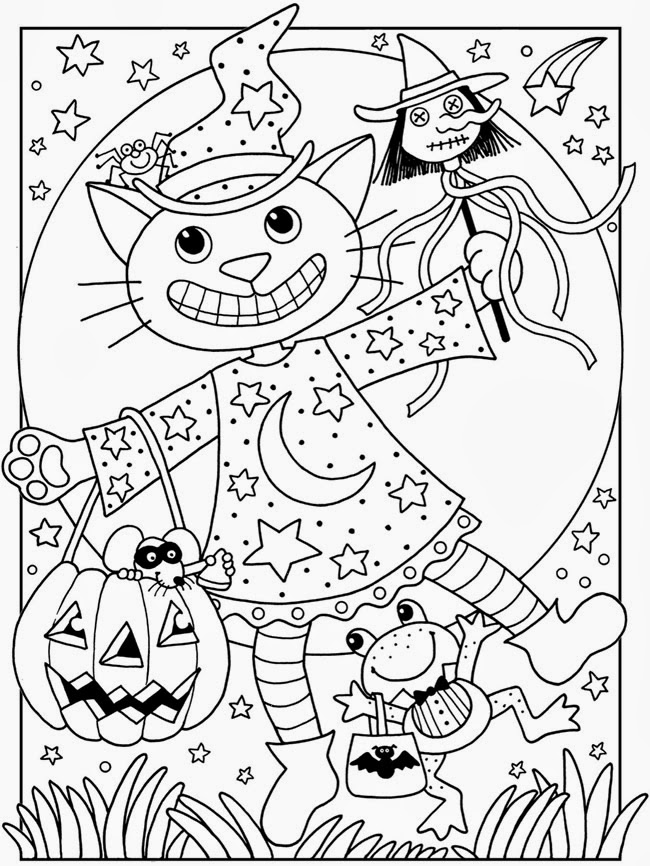 DESENHOS PARA PINTAR OU BORDAR-CELEBRAÇÕES-HALLOWEEN